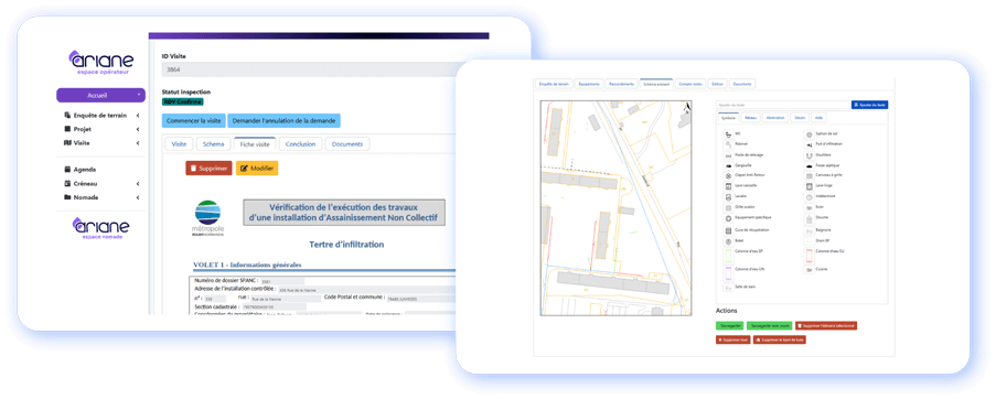 Espace pour les contrôles assainissement des opérateurs de terrain